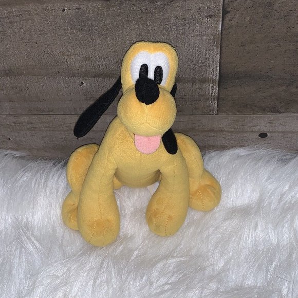 Disney Mickey Mouse Pluto Dog Plush Stuffed Animal Toy 7" - Picture 8 of 8